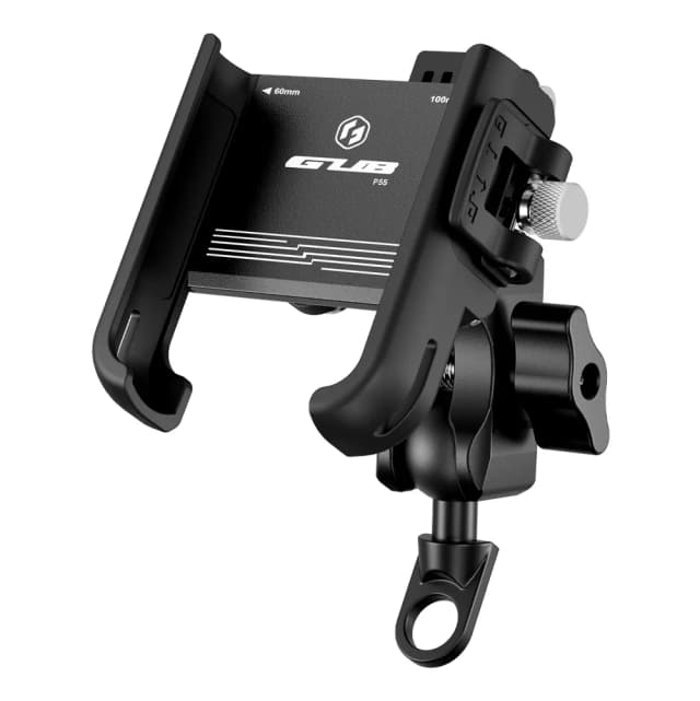GUB P55 aluminium anti-shock phone mount, on white background