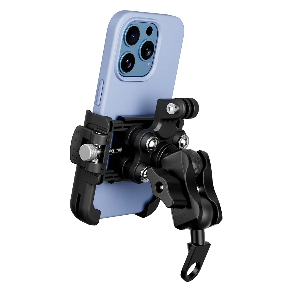 GUB P55 phone mount holding a phone