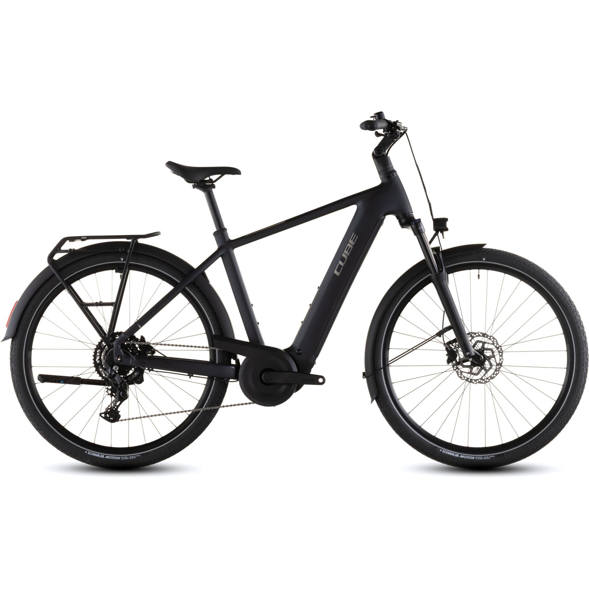 cube Touring Hybrid ONE 600 electric bike, side profile on white background