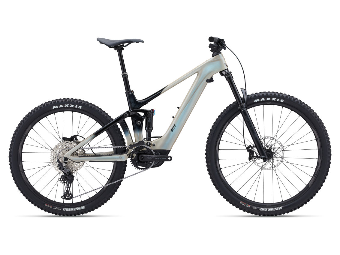 liv Intrigue X Advanced E+ Elite 3 electric bike, side profile on white background