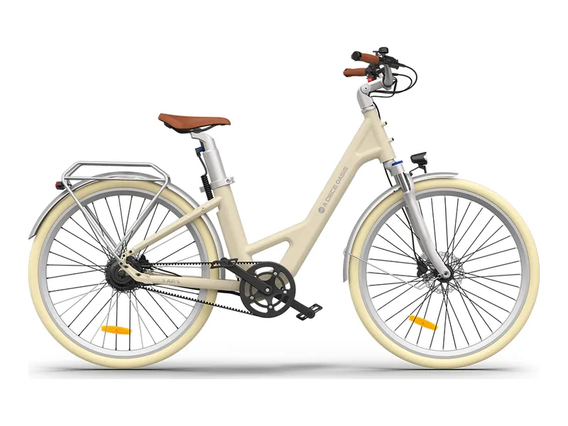 ADO Air 28 Pro city e-bike, side profile on transparent background