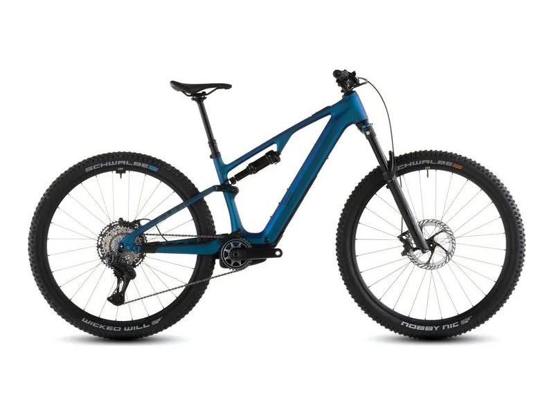 Cube AMS Hybrid ONE44 C:68X SLX 400X, side profile on white background