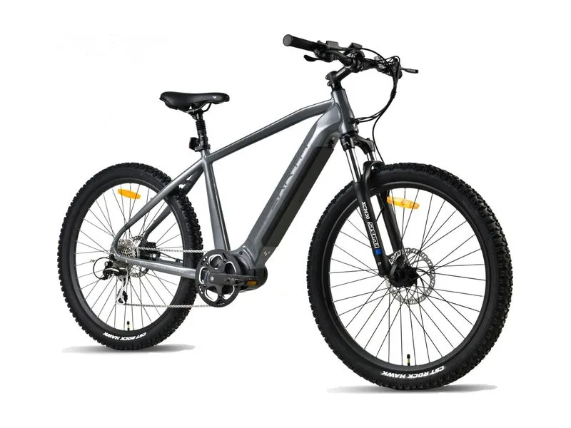 Earth PRIME S Hardtail e-mountain-bike, side profile on white background