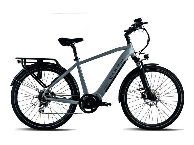 Earth PRIME S Trekking commuter e-bike, side profile on white background