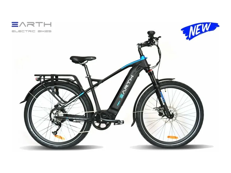 Earth REX Trekking commuter e-bike, side profile on white background