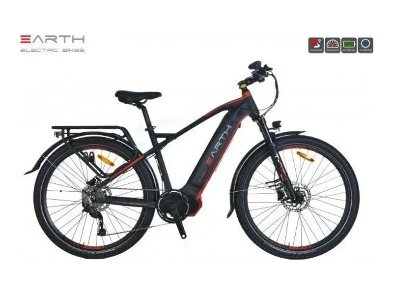 Earth T-REX SP Trekking e-bike, side profile on white background