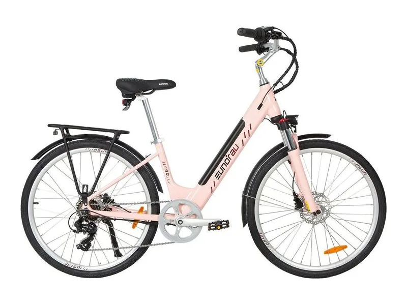 Eunorau D5 LITE X1.0 low-step city e-bike, side profile on white background