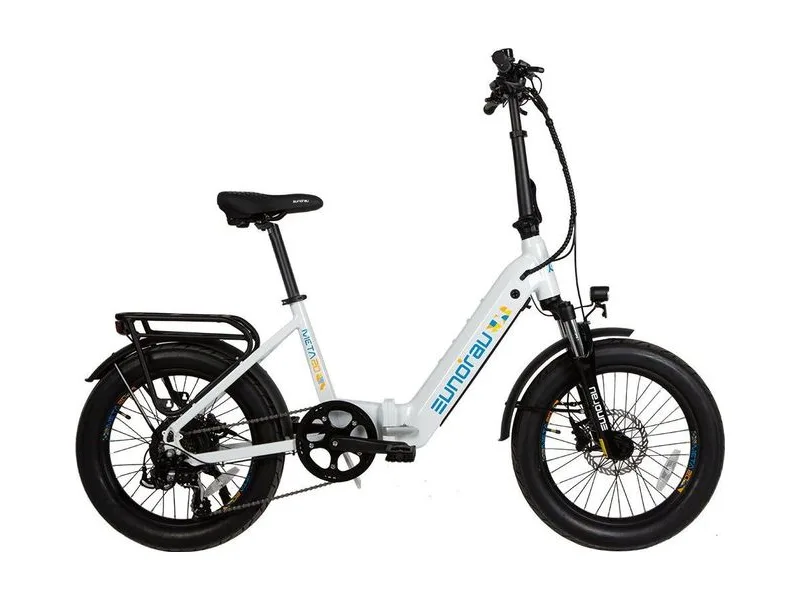 Eunorau META20 X2.0 folding e-bike, side profile on white background