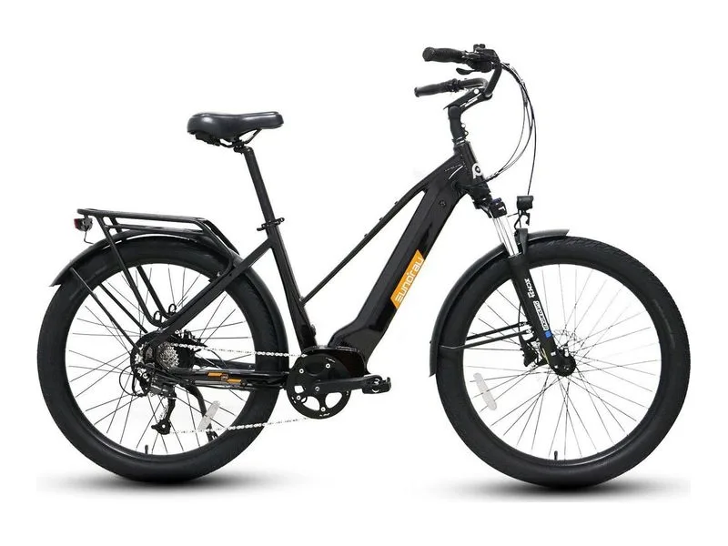 Eunorau META275 step-over commuter e-bike, side profile on white background