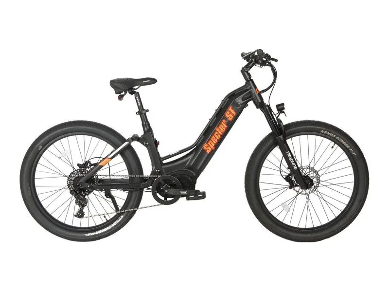 Eunorau SPECTER-ST 2.0 full-suspension fat e-bike, side profile on white background