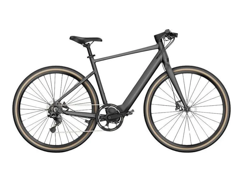 Fiido C21 gravel e-bike in grey, side profile on white background