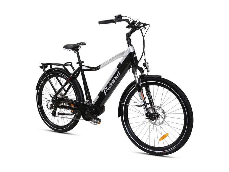 FiSHAW UB620 mid-drive urban e-bike with step-over frame, side profile product photo