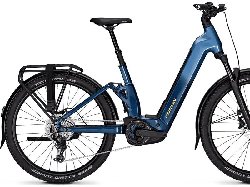 Focus Aventura2 6.7 FS full suspension trekking e-bike, side profile