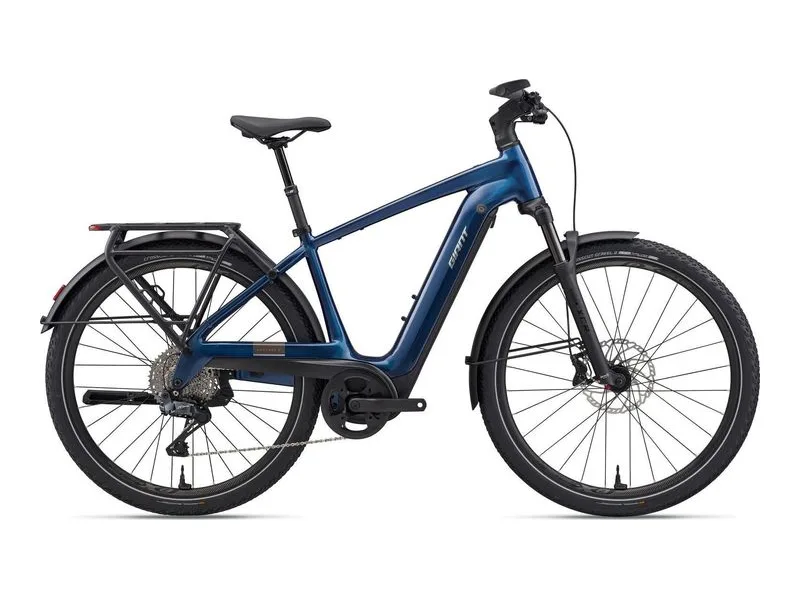 Giant Explore E+ 1 e-bike, side profile on white background