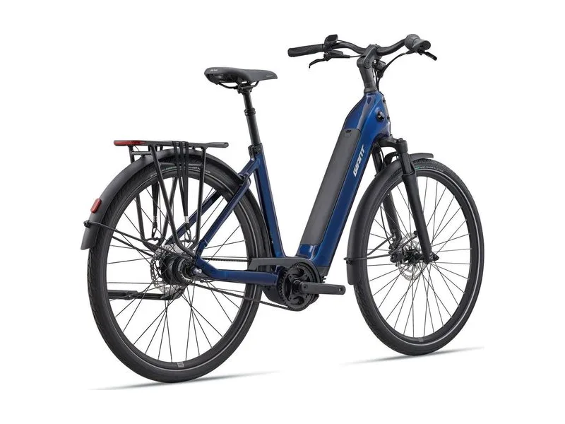 Giant NewTour E+ 1 LST low step e-bike on white background