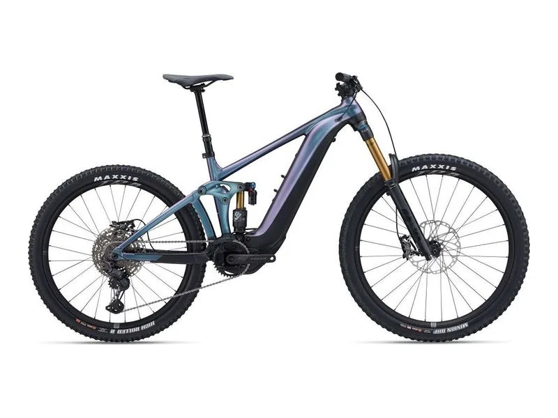 giant Reign E+ 1 electric bike, side profile on white background