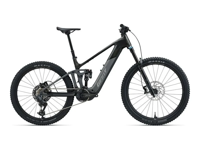 Giant Trance Advanced E+ 1 carbon trail e-MTB, side profile on white background