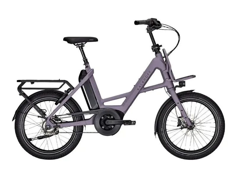 Kalkhoff Image C.B Advance Belt compact 20 inch e-bike, side profile on white background