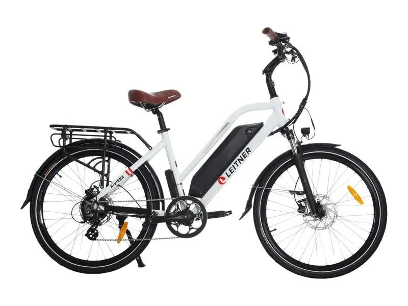 Leitner Riviera step-through e-bike, side profile on white background