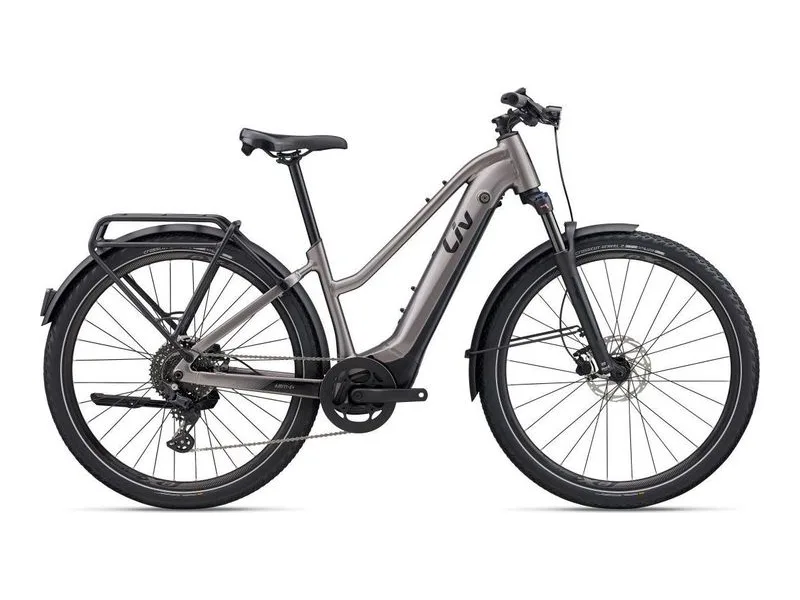 liv Amiti E+ 3 electric bike, side profile on white background