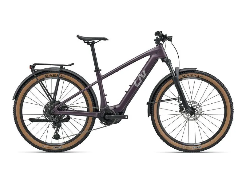 Liv Tempt E+ 2 EX equipped hardtail e-bike, side profile on white background