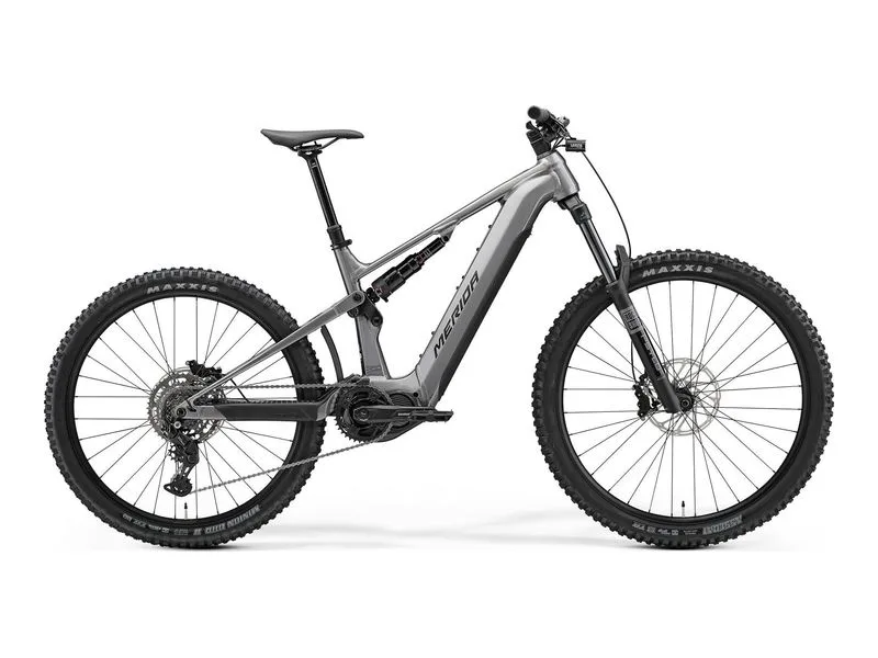merida eOne-Sixty 400 electric bike, side profile on white background