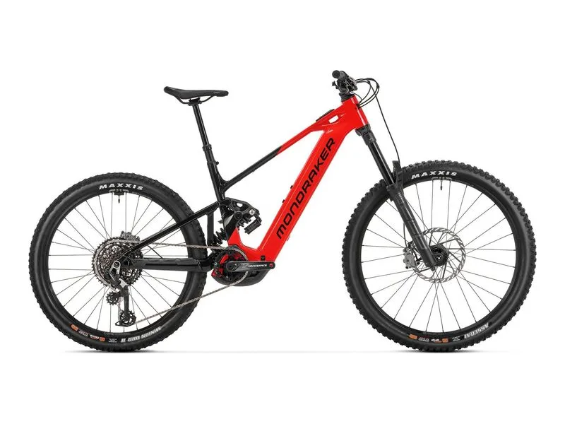 Mondraker Level R e-MTB, side profile studio photo