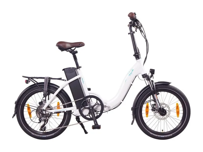NCM Paris+ folding e-bike on a white background