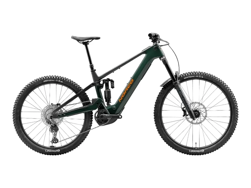 norco Range VLT CX C2 electric bike, side profile on white background