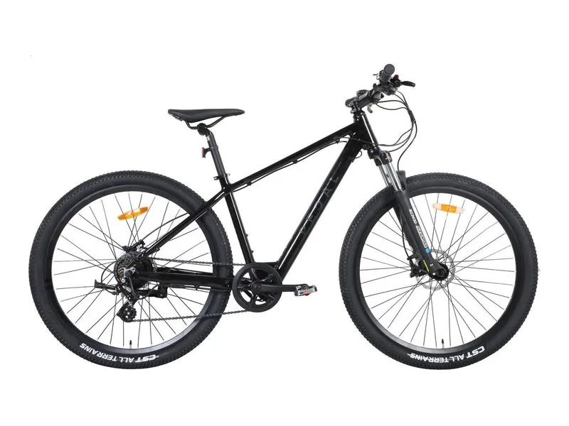 Pedal Jaguar 2 29 inch electric mountain bike in black, side profile on white background