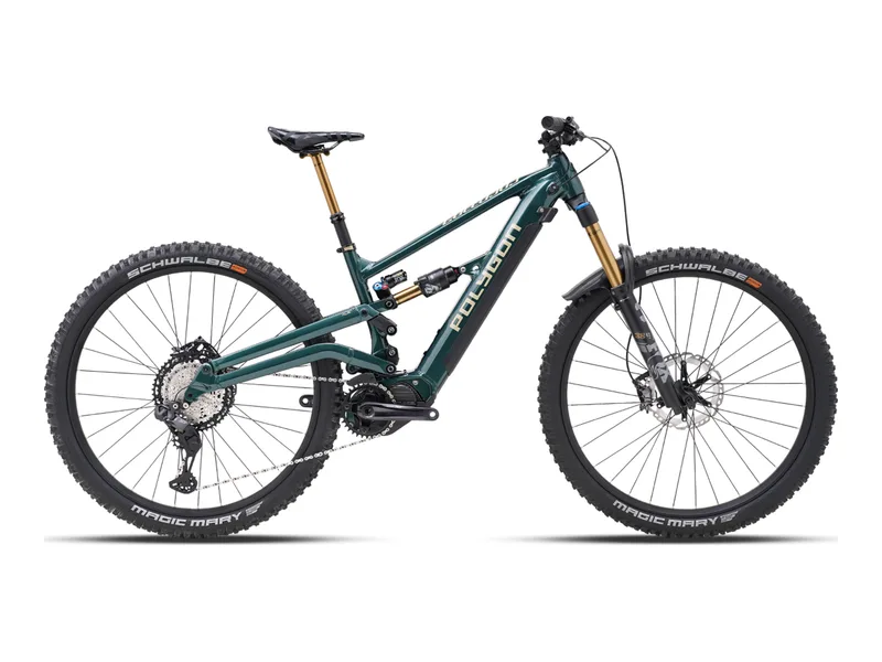 Polygon Collosus N8XE electric bike, side profile on transparent background