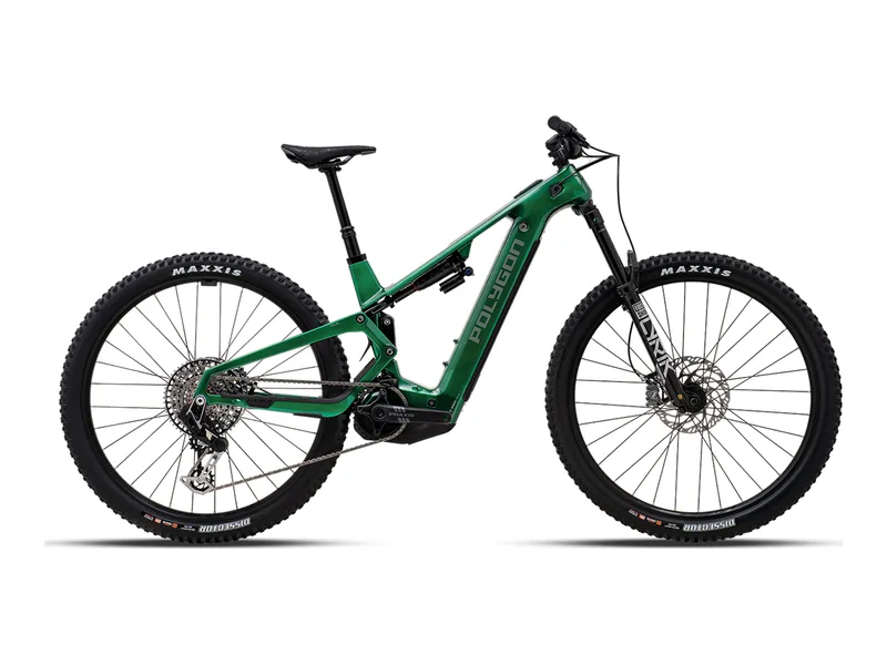 Polygon Collosus TE0 AXS electric bike, side profile on transparent background