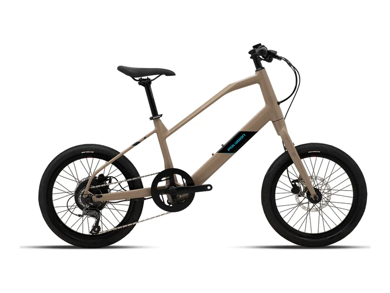 Polygon Gili Velo electric bike, side profile on transparent background