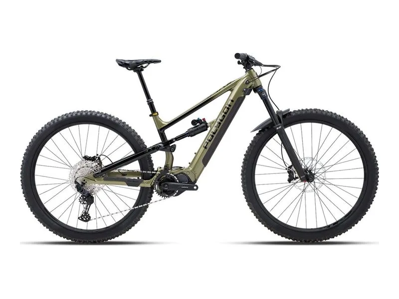 Polygon Siskiu T7E electric mountain bike, side profile on white background