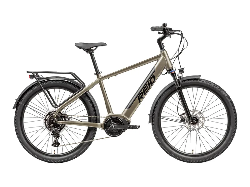 Reid Quest 2 mid-drive urban commuter e-bike, side profile on white background