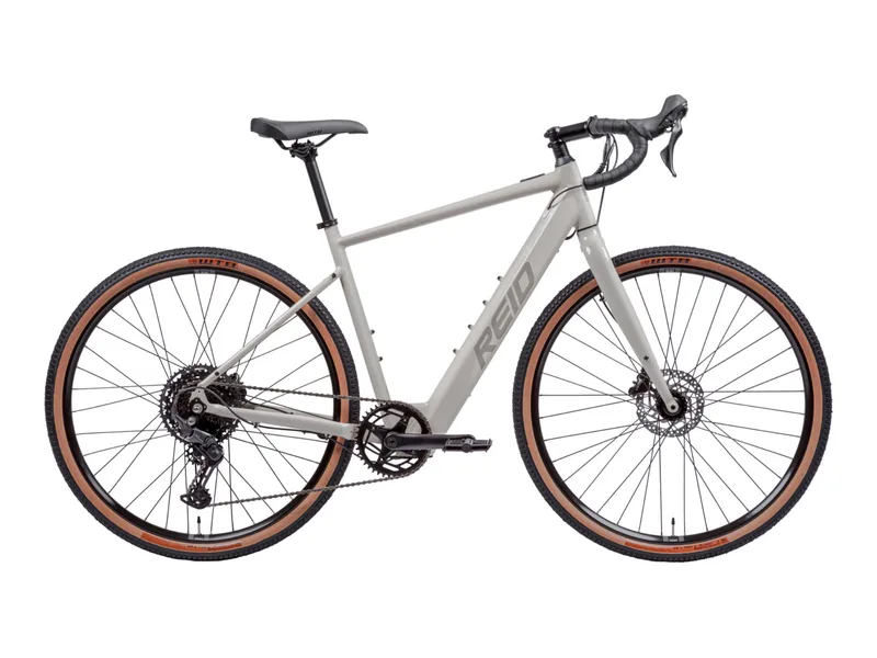 Reid Tanami 2 electric gravel bike, side profile on white background