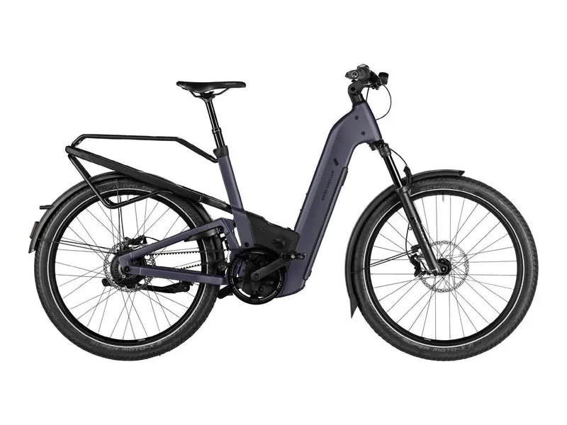 Riese and Muller Homage5 Vario full suspension touring e-bike, side profile on white background