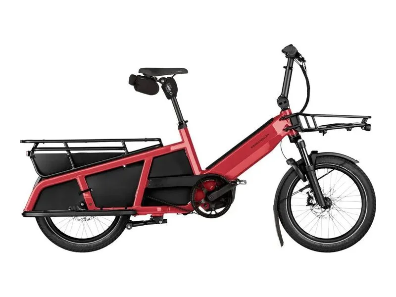 Riese and Muller Multitinker2 Vario compact cargo e-bike, side profile on white background