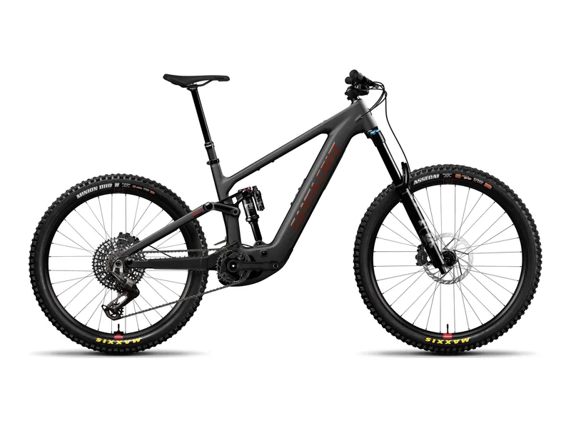 Santa Cruz Bullit 90 in Matte Carbon, side profile studio photo