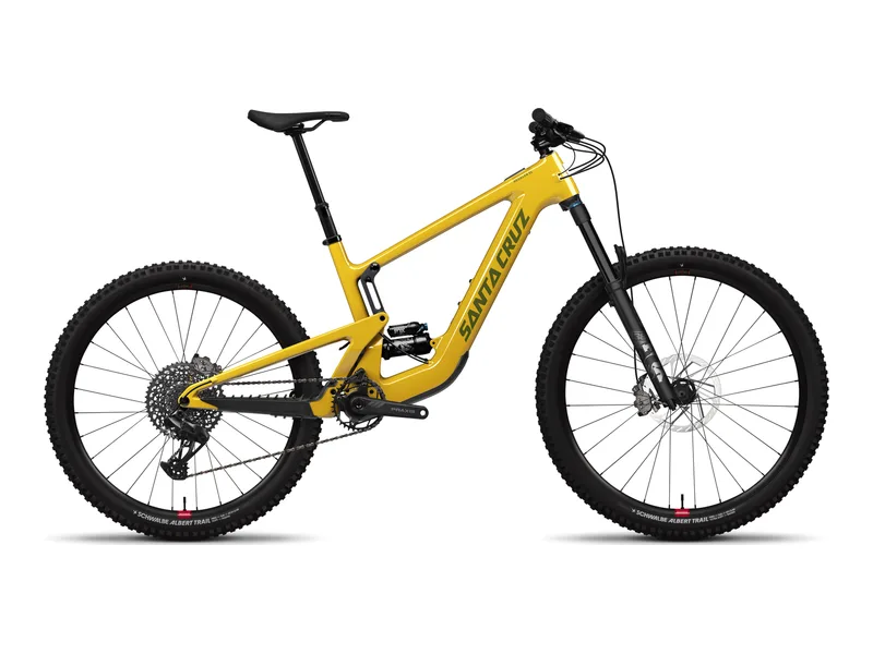 Santa Cruz Heckler SL S in Gloss Mustard, side profile studio photo