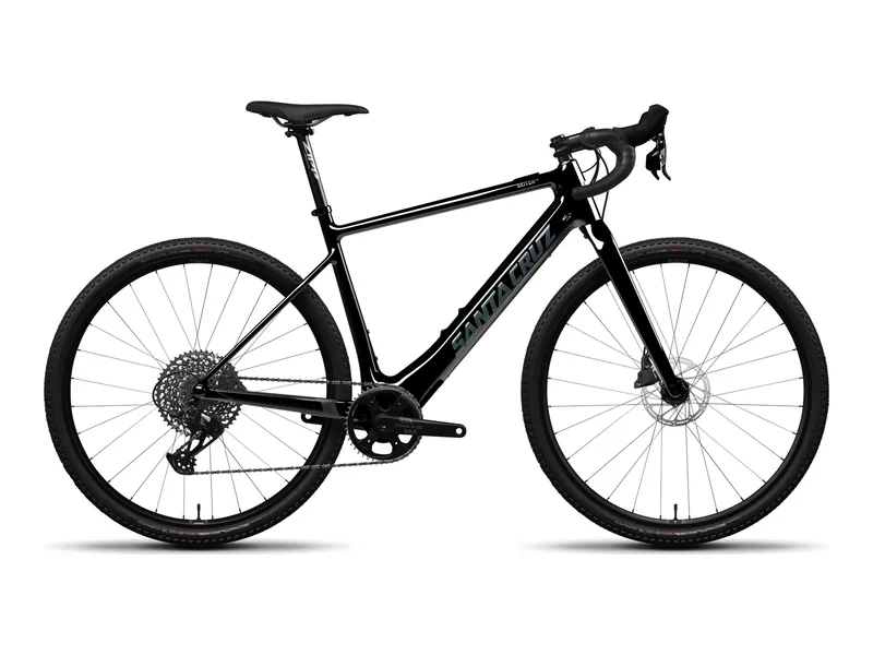 Santa Cruz Skitch Apex in Gloss Black, side profile studio photo