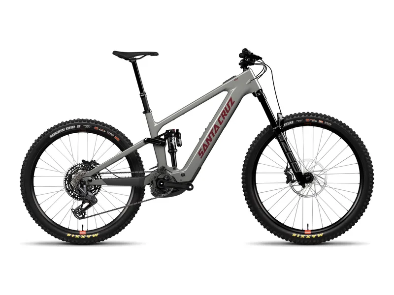 Santa Cruz Vala 70 in Gloss Grey, side profile studio photo