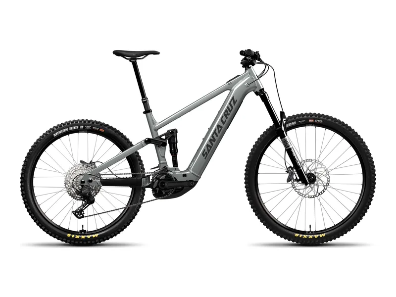 Santa Cruz Vala AL Deore in Gloss Lunar Gray, side profile studio photo