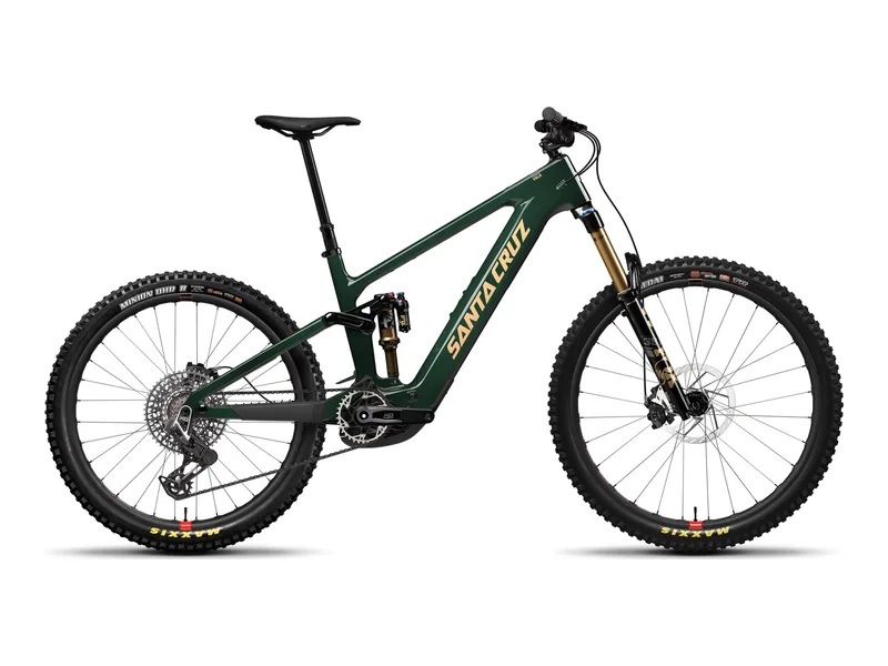 Santa Cruz Vala X0 AXS RSV in Midnight Green, side profile studio photo