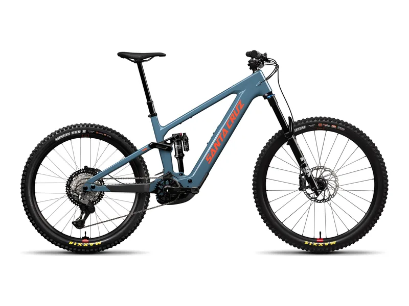 Santa Cruz Vala XT Lite in Gloss Slate Blue, side profile studio photo