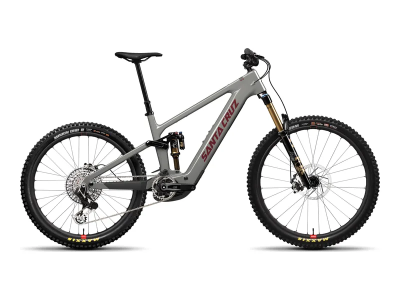 Santa Cruz Vala XX AXS RSV in Gloss Grey, side profile studio photo