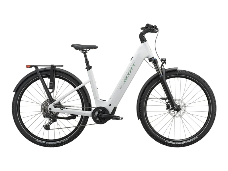 Scott Axis 20 Wave e-bike, side profile on white background