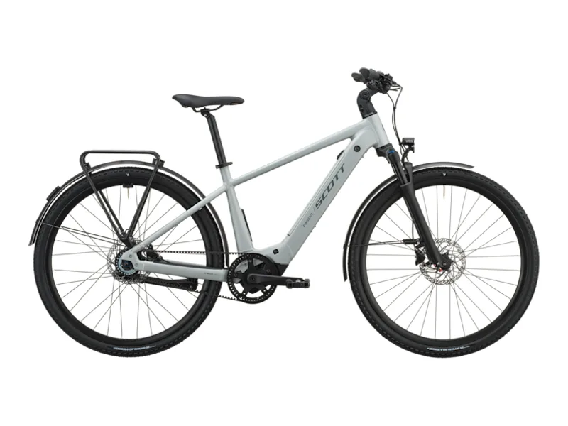 Scott Passage 10 Belt e-bike, side profile on white background