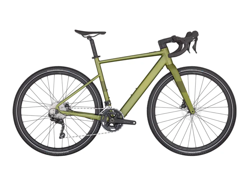 Scott Speedster Gravel eRIDE 50 e-bike, side profile on white background