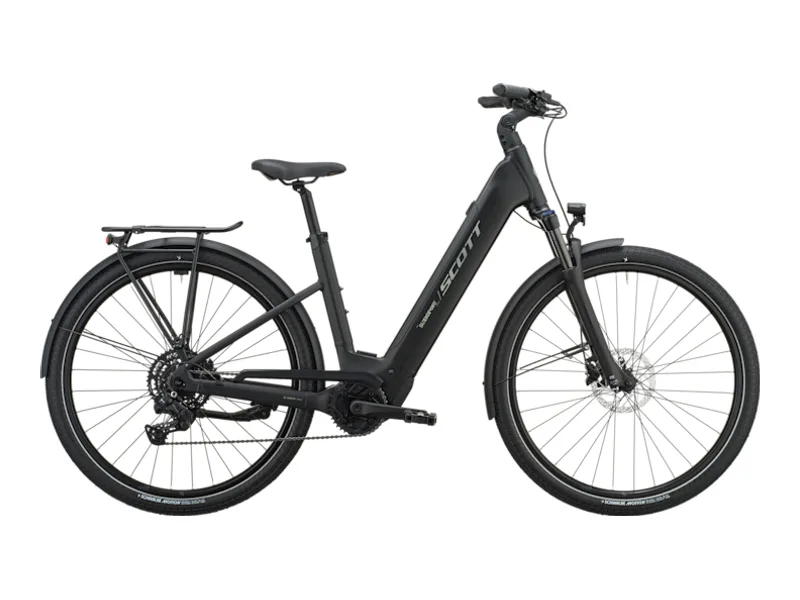 Scott Sub Sport 40 Wave e-bike, side profile on white background